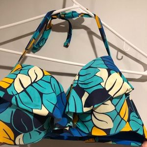 AERIE 36D TROPICAL BIKINI TOP